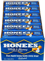 Ambrosoli Honees Milk & Honey Filled Drops, 1.50-Ounces Bars (Pack of 24), Set of 2
