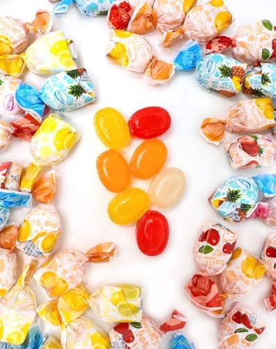 SweetGourmet Fruit Filled Assorted Bon Bon Hard Candy, 1-Pound Bulk Bag, Arcor Premium Wrapped Gluten-Free Candies