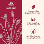 ORGANIC INDIA Whole Psyllium Husk Powder Organic - Psyllium Husk Fiber Supplement, Digestion Support, Vegan, Gluten-Free, Non-GMO, Soluble & Insoluble Fiber Source - 12 oz (Pack of 2)