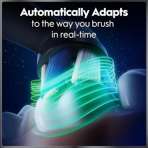 Oral-B iO Series 9 Electric Toothbrush with 4 Brush Heads, Aqua Alabaster