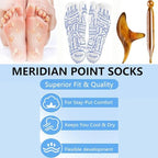 Reflexology Socks Set Reflexology Socks with Acupoint Massage Tool,Foot Relief and Acupressure Reflexology Foot Massage Socks (Men)