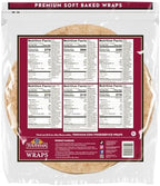 Toufayan Wheat 12” Sandwich Wraps | Bulk Foodservice – Soft, Flexible Tortillas for Wraps, Burritos & Catering (6 Pack)