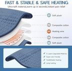Heating Pad for Gifts Soothing Heat Therapy for Women & Men, Perfect Christmas, Mothers Day, Birthday Gifts for Her, Dad Gifts & White Elephant Gift, Cozy Stocking Stuffer for Women/Mom