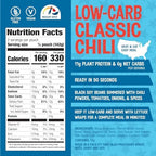 The Good Bean Heat and Eat Pouch - Low-Carb Classic Chili - (4 Pack) 10 oz Pouch - Simmered Black Soybeans with Chili Powder - Pre-Cooked Beans with Good Source of Plant Protein and Fiber