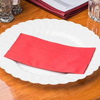 Perfectware 2 Ply Dinner Napkin Red- 100 2-Ply Red Dinner Napkins, 3" Height, 4" Width, 8" Length (Pack of 100)