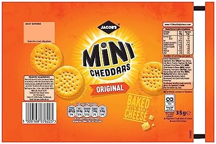 Jacob's Mini Cheddars Original Crisps, 150 g