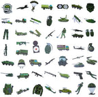 100 Pack Army Stickers, Camouflage Camo Military Party Favors Gifts, Birthday Decorations