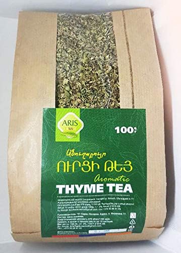 Armenian Herbal Tea - Thyme Dried Loose Leaf Wild Harvest 3.5 oz (100g) | Antistress Blend with Thymus Vulgaris for a Tranquil Sip of Armenia