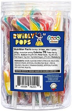 Galaxy Star Rainbow Lollipops Individually Wrapped, Bursting with Fruity Flavor, Great Swirl Lollipops for Kids Birthday Parties, Space Candy Party Favors and Cake Toppers, By 4YoreElves (Pack of 24)