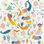 Talking Tables Mermaid Themed Paper Napkins Recyclable Disposable Serviettes & Eco-Friendly Kids Birthday Party Tableware Decorations Under the Sea Celebrations or Baby Shower | Decoupage 20-Pack