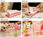 Zhiheng Random 30 Pack Cute Candy Plastic Beads Fruit Dessert Ice Cream Resin Charms Slices Flatback Buttons for Handcraft Accessories Scrapbooking Phone Case Decor (Donut)