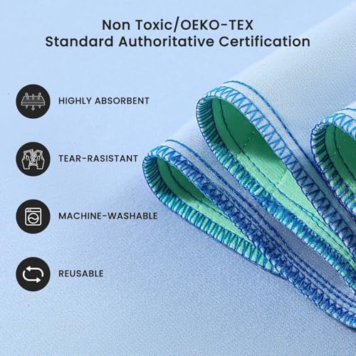 Washable Underpads,Super Absorbency Reusable Bedwetting Incontinence Pads for Kids, Adults, Elderly, and Pets - Waterproof Protective Pad for Couch, Sofa, Floor,Bed (500 Washes)