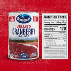 Ocean Spray Jellied Cranberry Sauce, Canned Side Dish, 14 Oz Can (Pack of 1)