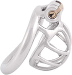 TERNENCE Stainless Steel Small Male Chastity Device Ergonomic Design Cock Cage S245 (1.77 inch / 45mm)