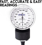 MDF Instruments, Calibra Aneroid Premium Professional Sphygmomanometer, Blood Pressure Monitor with Adult Cuff & Carrying Case, Lifetime Calibration, White Dial, Black Cuff, MDF808M11