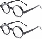The Wizard, Nerd Style Round Reading Glasses, Totally Round Readers, Black and Brown Tortoise
