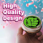 30 x Edible Cupcake Toppers – Hulk Hero Logo Party Collection of Edible Cake Decorations | Edible Wafer Sheet
