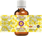Deve Herbes Sea Buckthorn Oil (Hippophae rhamnoides) | Cold Pressed | Pure | Natural | Undiluted | For Diluting Essential oils | For Skin & Massage | Non-Sticky| Lightweight| Unisex | 15ml (0.50 oz)