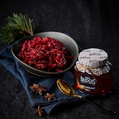Mrs Bridges Redcurrant Jelly, Made in Scotland, 8oz Jar (Pack of 3)