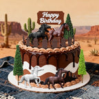 Horse Cake Topper Cowboy Cake Toppers Horse Birthday Decorations