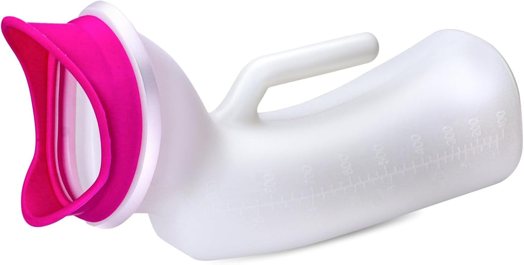 Urinals for Women and Men Portable Unisex Urinal Bottle 1000ml Female Urination Device Pee Bottles for Emergency Travel Car & Camping Hospital Elderly Incontinence