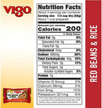 Vigo Authentic Red Beans & Rice, Low Fat, 8oz (Red Beans & Rice, Pack of 12)