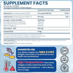 Omega 3 Fish Oil with Vitamin D3 K2 – 300 Lemon Flavored Burpless Softgels | Fish Oil Omega 3 Supplements Support Heart, Brain, Eyes & Immune Health | Gluten-Free, Non-GMO