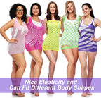 10 Pieces Women's Fishnet Lingerie Bright Body Stocking Bodysuits Lingerie Fishnet Dress for Women