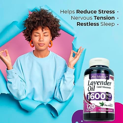 FITO MEDIC'S Lab | Lavender Pills |120 Soft gels | 1600 mg | Better Absorption | Lavender Extract | Lavanda Oil