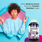 FITO MEDIC'S Lab | Lavender Pills |120 Soft gels | 1600 mg | Better Absorption | Lavender Extract | Lavanda Oil
