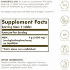 Solgar, Msm 1000 Mg, 120 Tablets