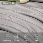 Cooling Blankets for Hot Sleepers - Cool Like Ice Cream Blanket for Summer, Lightweight Double-Sided Cooling Comforter Quilt (King Size 90" x 108" Grey)