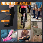 Doc Miller Open Toe Compression Socks for Men & Women, 30-40 mmHg Knee High Support, Toeless Design for Daily Leg Comfort, Breathable Nylon Spandex, 1 Pair