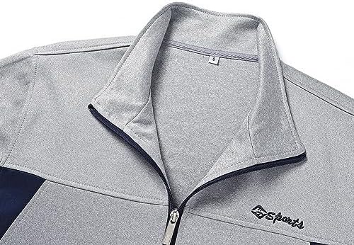 Men's Casual Tracksuit Long Sleeve Sweatsuit Athletic Set Full Zip Running Jogging Sports Jacket and Pants