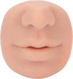 Silicone Nose Model, Soft Silicone Lip Piercing Model, Practice Skin, Realistic Fake Nose, Piercing Face Model for Jewelry Display & Makeup Tattooing & Piercing Practice Body