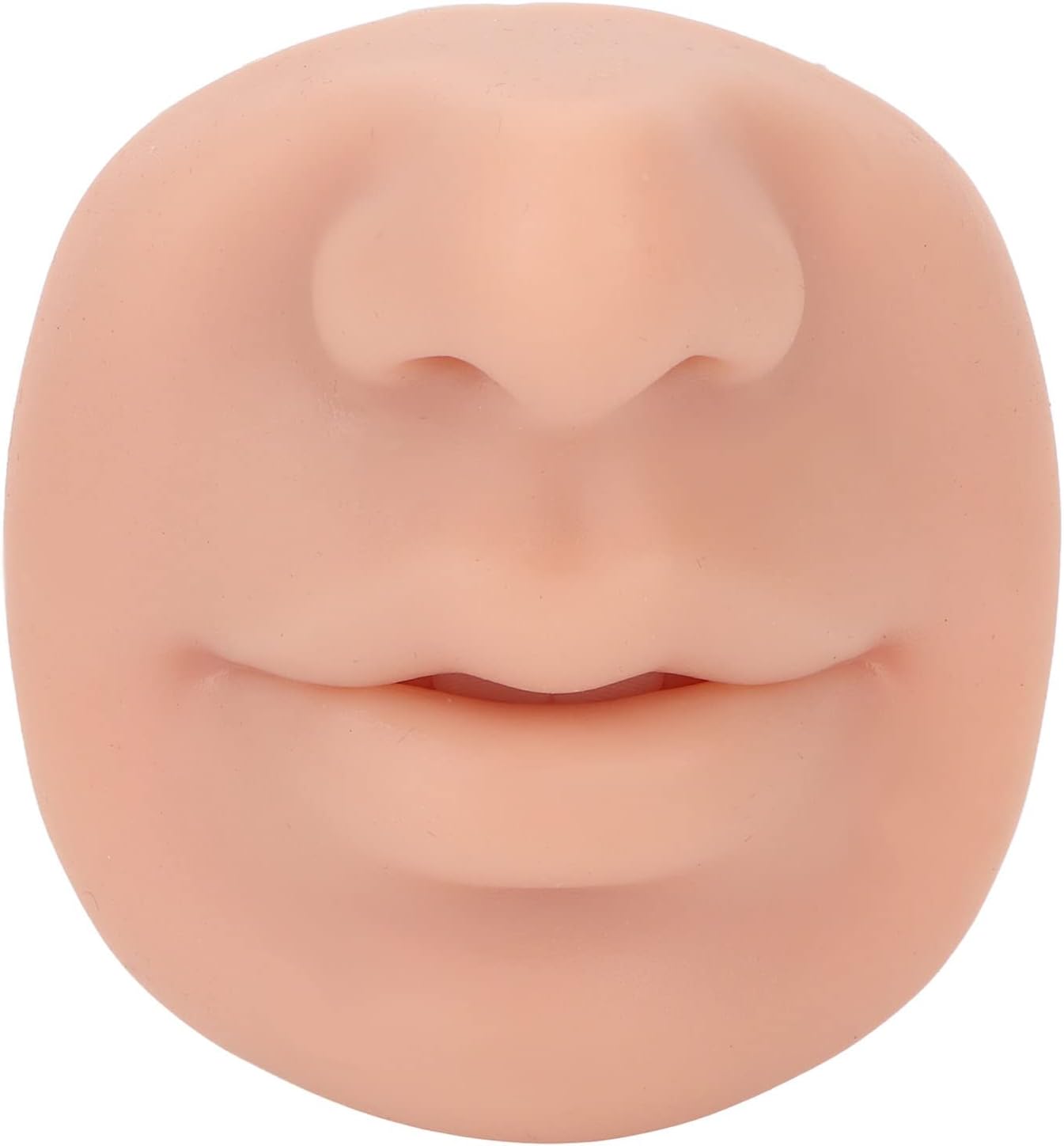 Silicone Nose Model, Soft Silicone Lip Piercing Model, Practice Skin, Realistic Fake Nose, Piercing Face Model for Jewelry Display & Makeup Tattooing & Piercing Practice Body