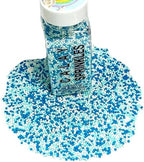 Homipooty Nonpareils Sprinkles Edible Blue White Pearl Sugar sprinkles 110g/3.88oz 2mm Mini Pearls Baking Cakes Cupcake Topper and Cake Decorations Ice Cream Cookies for Halloween Christmas