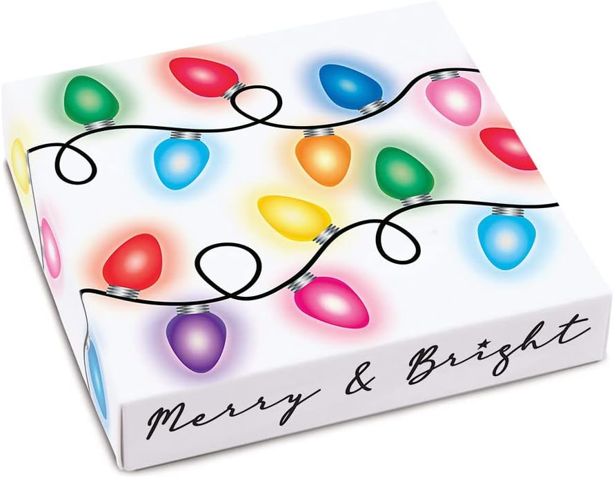 Sugar Free Merry Christmas and Happy New Year Gift box of assorted chocolate - made by Diabetic Candy and diabetic friendly