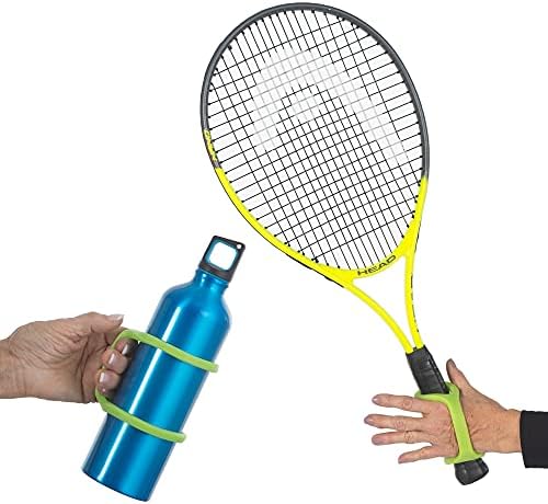 EazyHold Adaptive Handle for Sports, Tools, Cups and Bottles for Kids, Adults, Veterans, Seniors, Independent Living Accessory for Weak Grip, Stroke, Cerebral Palsy, Arthritis (2 Pack)