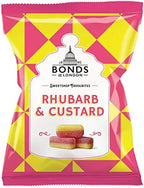 Original Bonds London Rhubarb & Custard Bag Sugar Coated Rhubarb & Vanilla Flavored Boiled Sweets Imported From The UK The Best Of British Candy