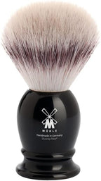 MÜHLE Classic Silvertip Badger Fiber Brush | High-Grade Black Resin Handle | Luxury Shave Accessory for Men