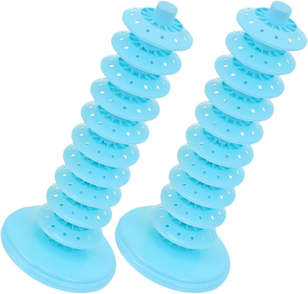 jojofuny Reusable Multi-layer Lollipop Display Stand, 10-tier Blue Pp Candy Holder with Adjustable Holes, Party Decoration Base for Dessert Table, 2pcs