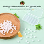 JMU 10 Pack Orthodontic Wax, Precut Braces Wax, Dental Wax Braces Mint Flavored