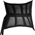 Cincnher Women's Waspie Corset Underbust Waist Training Steel Boned Corset