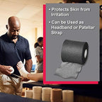 Cramer Tape Underwrap, Single Roll, Black, Non-Latex Pre Wrap to Protect Skin from Irritation and Discomfort Caused by Athletic Tape, Tearable Sports Wrap, Non-Adhesive, 2.75" x 21 Yards