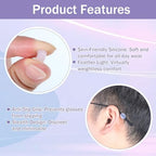 10 Pairs Silicone Glasses Ear Grips, Anti-Slip Soft Glasses Retainers Mini Eyewear Retainer for Sunglasses