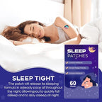 RAAYAM Sleep Patches, 60 Pack Upgraded Sleep Patches for Adults, Made of All-Natural Ingredients, Natural Plant-Based Sleep Support for Men and Women, that Last All Night，Easy to Use