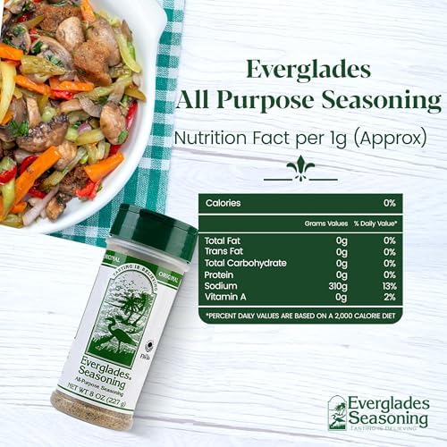 Everglades Seasoning & BBQ Rub Combo 14 oz (Pack of 2) – Fish & Chicken and All Purpose – Seasoning & Rub for Grilling, Smoking & Cooking Seafood, Poultry, Pork & Veggies