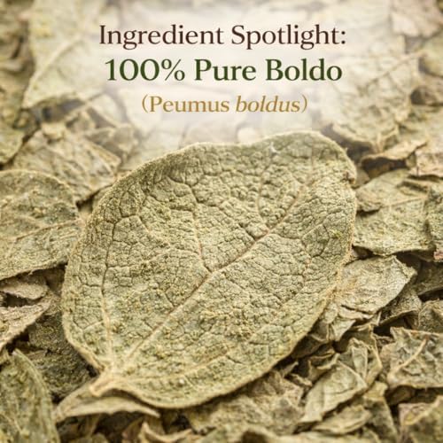 Hojas de Boldo (Boldus Dried Leaves) Herbal Tea – 4 oz (113 g) – 100% Natural, Vegan, Non-GMO – Loose Leaf Herbal Tea for Infusion – Traditional Natural Detox Support – Caffeine-Free – Packaged in USA – by BexpertsUSA
