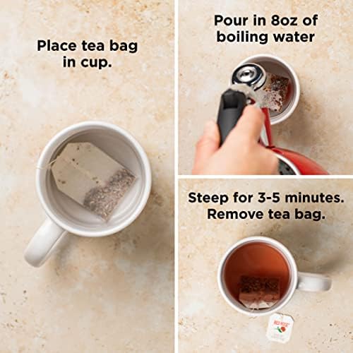Red Rose Green Tea Naturally Flavored Rich in Antioxidants Zero Calories with 20 Individually Wrapped Tea Bags Per Box Contains Caffeine Brew Hot
